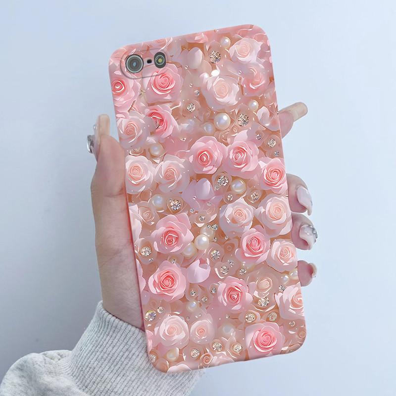 For iPhone 5s 5 se 2016 Phone Case Flower Girl Design Soft Silicone TPU Back Housing for iPhone se 2016 5 S iPhone5s 4.0" Covers