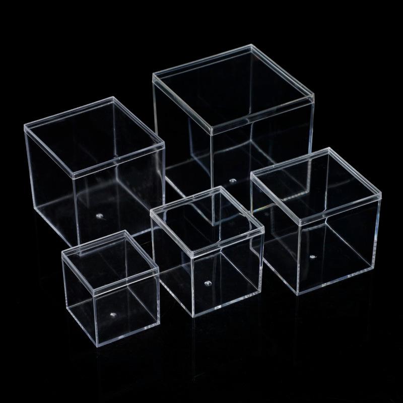 Transparent Acrylic Storage Box with Lid - Food Grade Candy or Gift Packaging