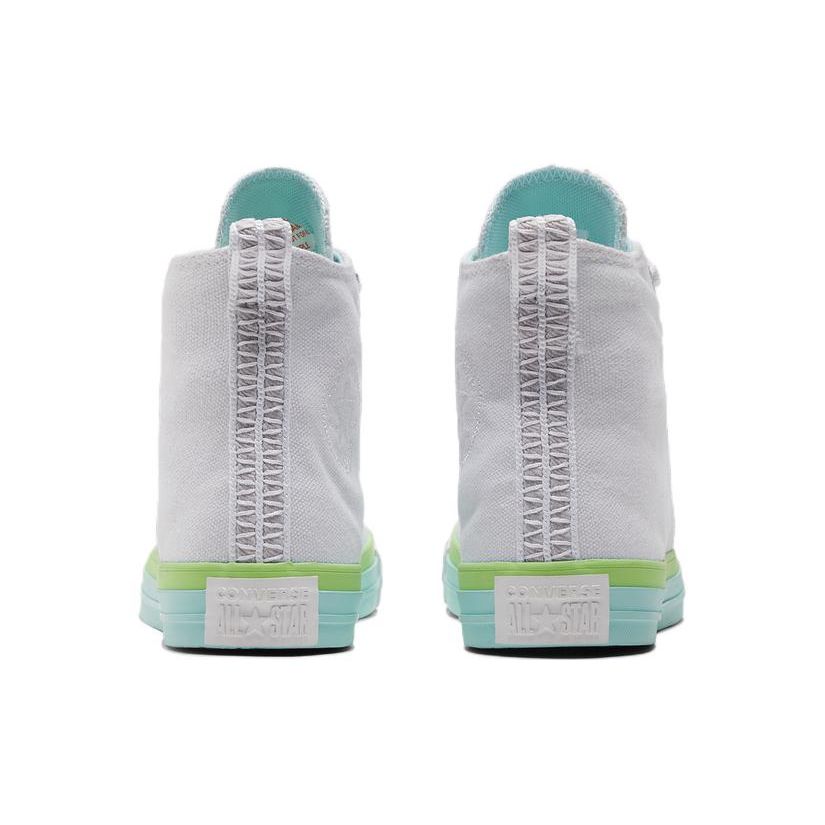 Converse Chuck Taylor All Star Simple Comfortable High Top Canvas Shoes Women Sneakers White Green A00543C