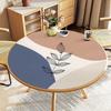 Round Waterproof Tablecloth Pvc Oil-proof Anti-scalding Dining Table Mat Japanese Minimalist Style Home Decoration Tablecloths