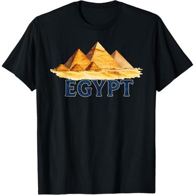 Aquarell Ägyptische Gizeh-Pyramiden Reise Ägypten T-Shirt