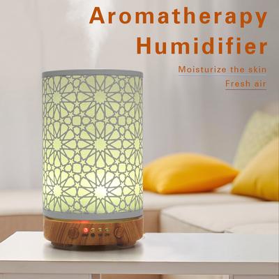 Desktop Decoration Night Lights 100ml Ultrasonic Air Humidifier Aroma Diffuser Room Atmosphere Lamp Seven-color LED Lighting