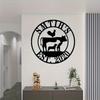 Metal Sign Farm Animals Cow Sheep Dog Rustic Wall Art Outdoor Decor for Joom