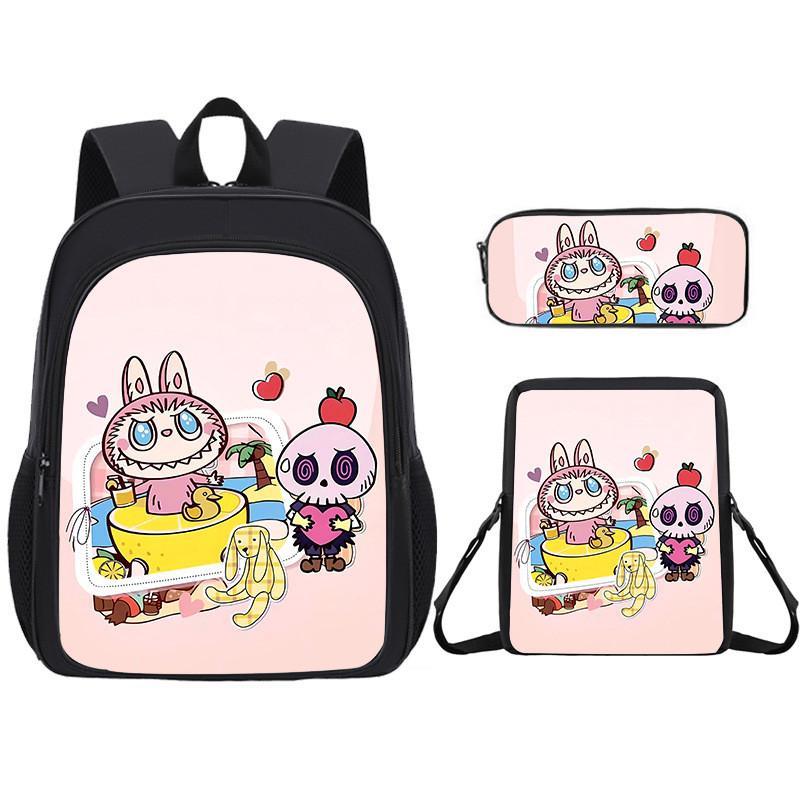 Cartoon Backpack For Kid With Graphic Design And Large Capacity Daily For