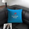 D-Domino'S Pizza Brand Cushion Cover Natural Linen Organic Fabric Double-Sided Printing Sofa Home Decor Gift Pillow Case