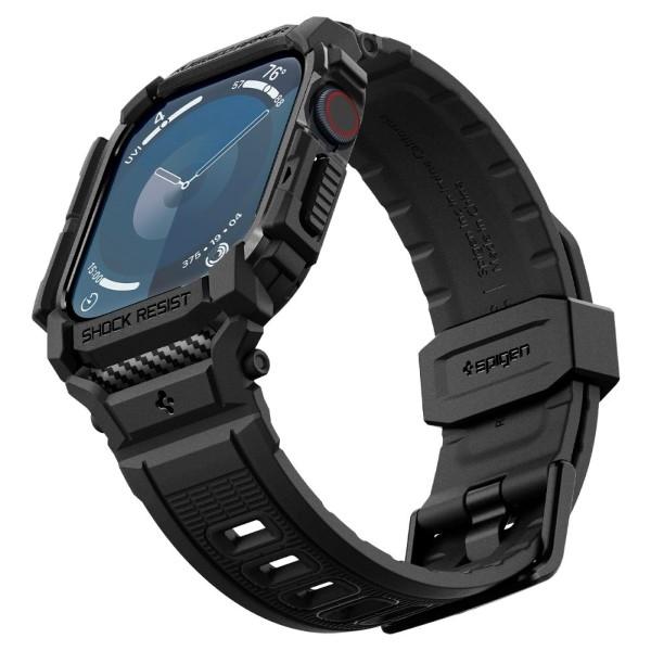 Spigen Rugged Armor Pro Apple Watch 10 / 11 42mm schwarz/mattschwarz ACS08591