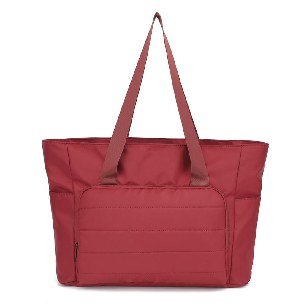 Women's 15.6 Inch Laptop Tote Bag in Classic Nyl, Large Capacity with Frt Pocket, Casual Business Travel Bag