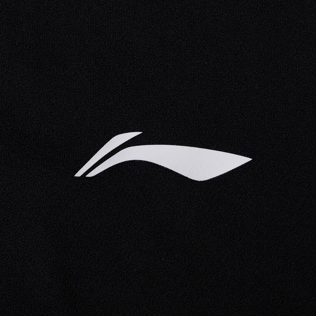 Li-Ning Versatile Simple Fashion Solid Color Pullover Short Sleeve Polo Shirt Men Tops Black APLW517-2