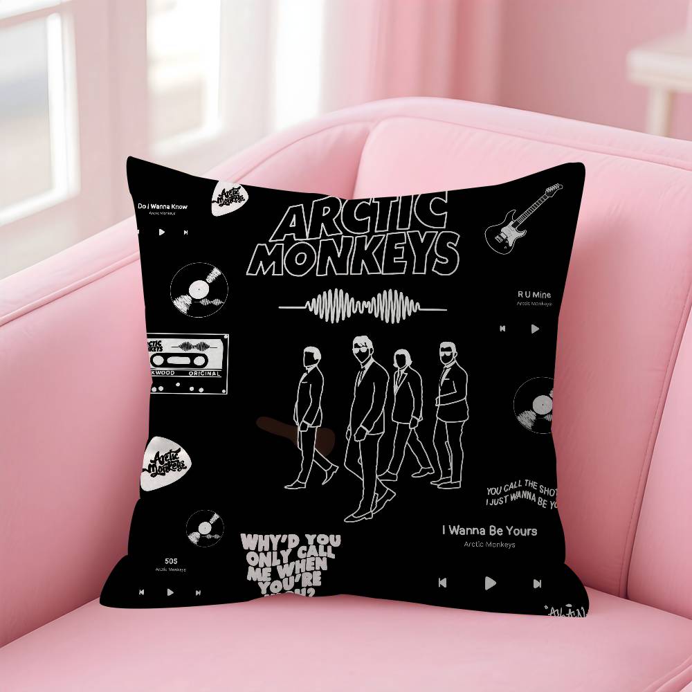 A-Arctic Rock Monkeys Band Cushion Cover Car Throw Pillow Case For Sofa Car Christmas Gift