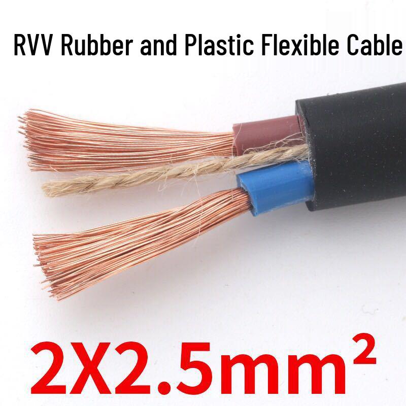 2.5mm Pure Copper Two-Core Flexible Household Extension Cable