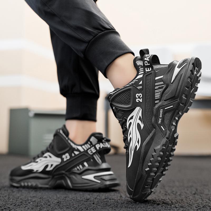 New Fashion New Men's Fashion Casual Low Top Sports Shoes Students Thick Sole Comfortable Sneakers Boys Male Classic Breathable Basketball Shoes