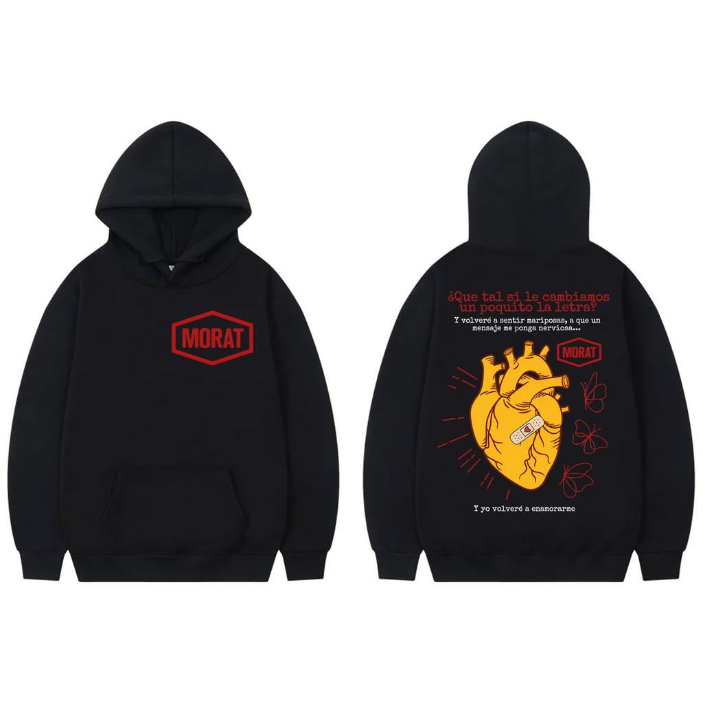 Morat Yem World Tour 2026 Graphic Hoodie Unisex Vintage Fashion Hooded Sweatshirts Harajuku Y2k Style Pullovers Streetwear