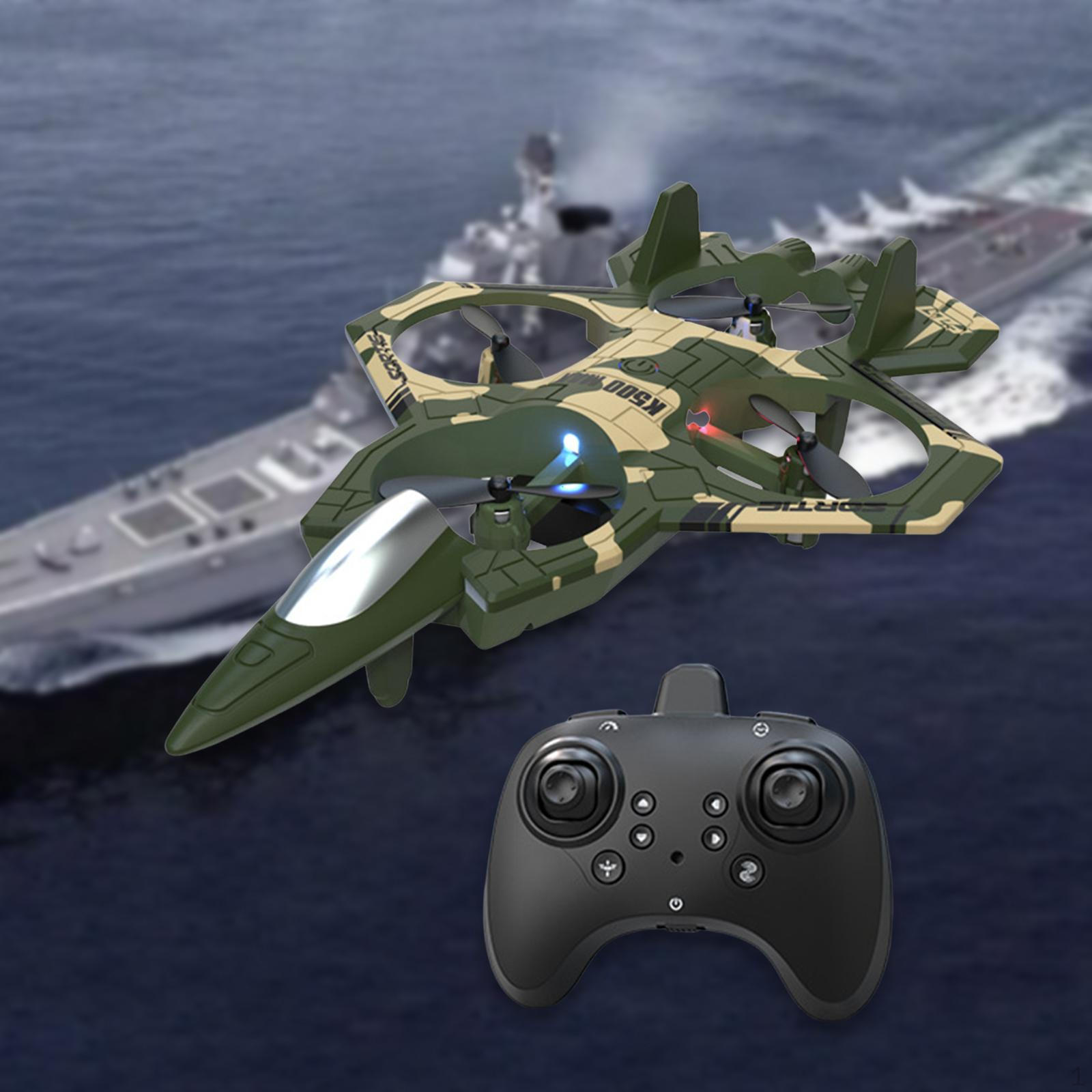 

RC Plane 360° Flip Fighter Toy Hobby Glider Remote Control Airplane for Party зелений