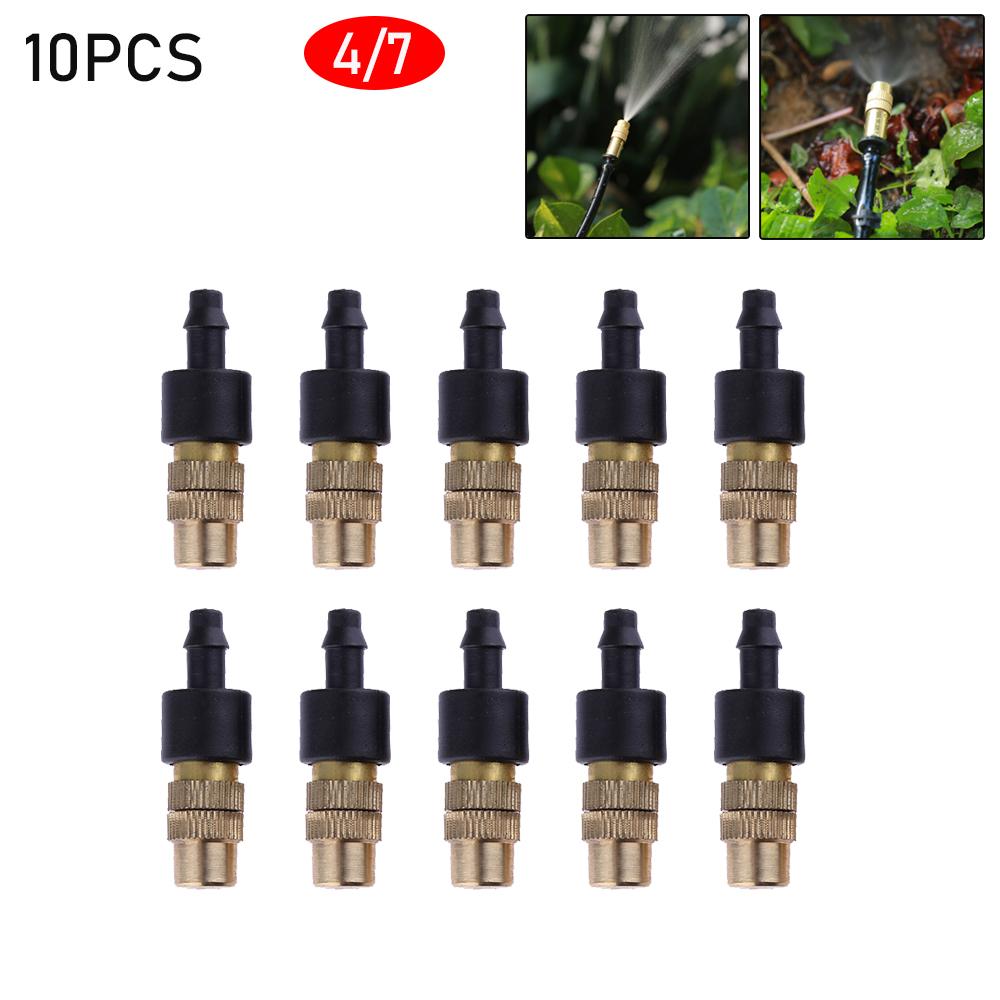 10-100pc 4/7 Dripper Drip Head Adjustable Brass Sprinkler Head Agricultural Misting Nozzles Garden Gardening Irrigation