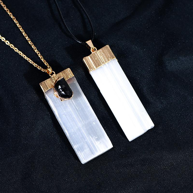 100% Natural Hot Selling Polished Selenite Strip Bracelet Feng Shui Home Decoration