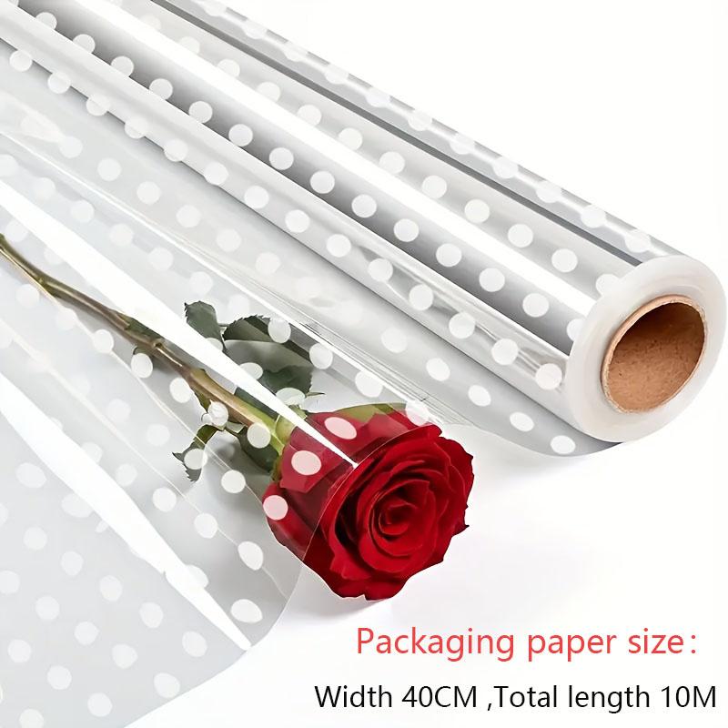 Transparent Flower Wrapping Paper Dustproof Cellophane Wrap Gift Wrapping Paper Festival Party Packaging Supplies DIY Crafts