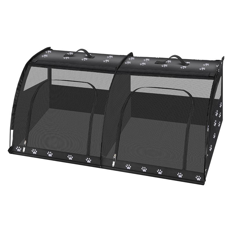 Portable Dog Car Seat for Small Medium Dogs Foldable Travel Pet Carrier for Corgi Backseat Cat Cage Breathable Outdoor Kennel