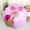 Winnie and Friends Themed Travel Umbrella-8 Ribs Automatic Opening and Closing, Portable Folding Design, Compact and Stylish Umbrella