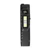 eDC flashlight,rechargeable lED flat flashlight w/Clip & digital display,Pocket flashlight for camping emergency