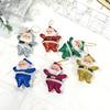 6 Pcs Santa Claus Ornaments for Tree Fabric Santa Claus Christmas Hanging Ornaments 3D Santa Doll Pendant for Holiday Xmas Tree Decor