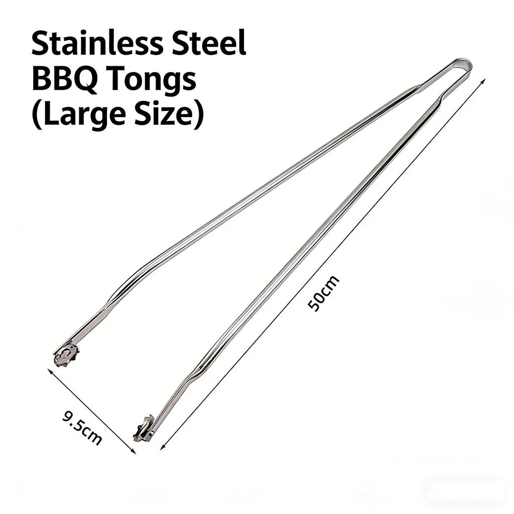 Multipurpose Kitchen Tongs with Long Handle Cooking Tongs Kitchen Sausage Turning Tongs Korean Camping Barbecue Accessories