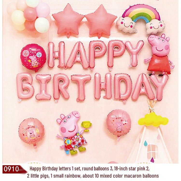 Geburtstagsdeko Ballon-Set für Kinder - Themen-Hintergrund mit Folienballons