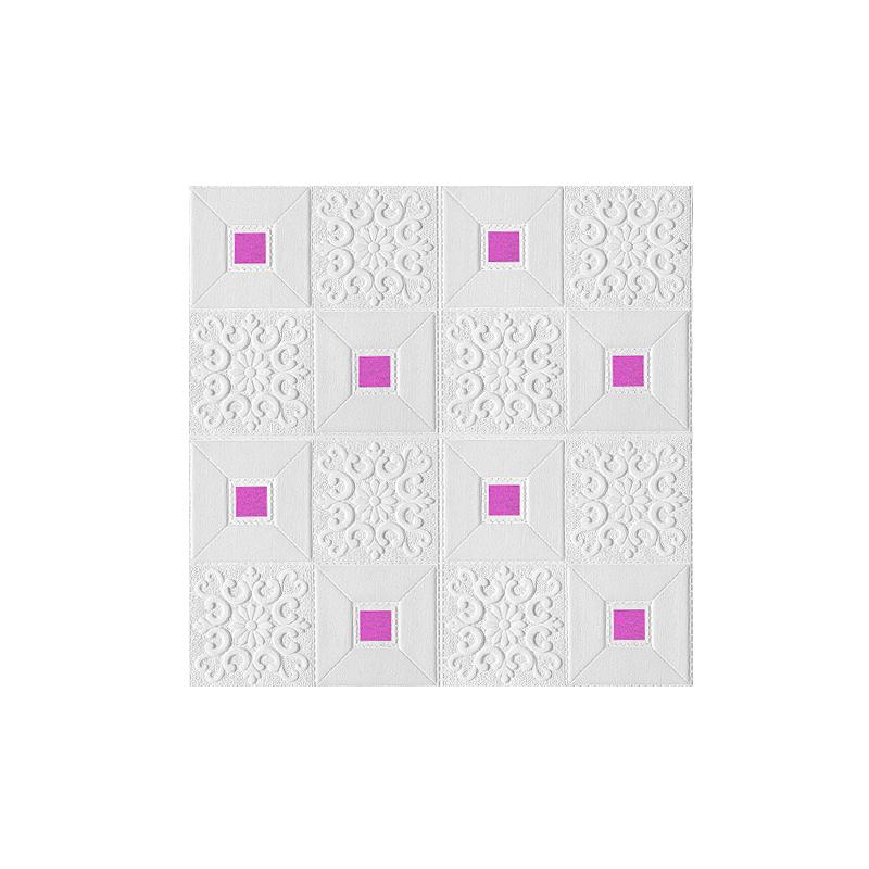 1/5/10ks 70*70cm 3D samolepka na zeď Dekorace stropního panelu Samolepicí pěnová tapeta