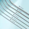 925 Sterling Silver Chopin Necklace Chain for Women & Men - Simple Clavicle Design