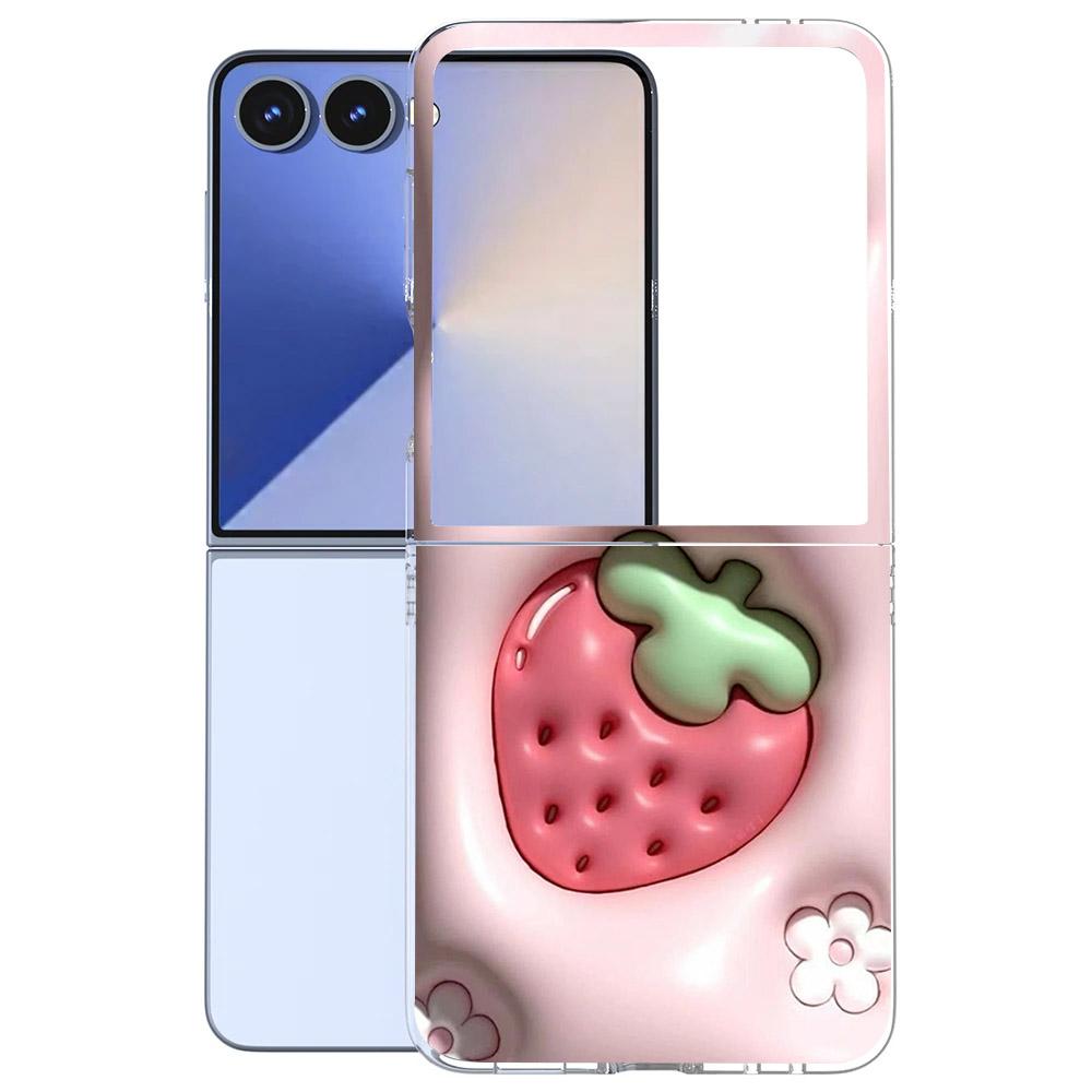 Für Samsung Galaxy Z Flip 7 6 5 4 3 Hülle Mode Malerei Hart-PC Transparente Abdeckung Für Galaxy Z Flip7 Faltbare Hüllen Funda Coque