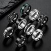 TK Trendy Hip Hop Rotating Decompression Titanium Steel Men's Ring