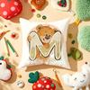 Cute Cartoon Bear Animal Letter Cushion Cover Plush Fabric Soft DoubleSided Printed Sofa Warm Winter Home Gift Pillow Cover