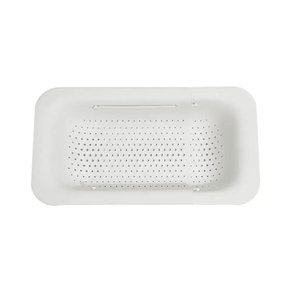 Дуршлаг-сито над раковиной, дуршлаг выдвижной, поднос для ванны, кухонные гаджеты, дуршлаг для дома, сушилка для посуды