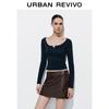 UR Women's Slim Fit Henley Neck T-Shirt