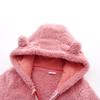 Newborn Baby Boy Girl Fleece Jumpsuit Snowsuit Long Sleeve Hooded Zipper Closure Coat Warm Winter Clothes