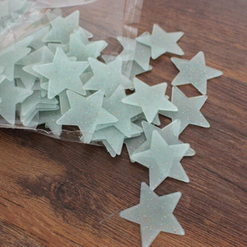 100 PCS Home Wall Glow In The Dark Star Stickers Decal Baby Kids Room