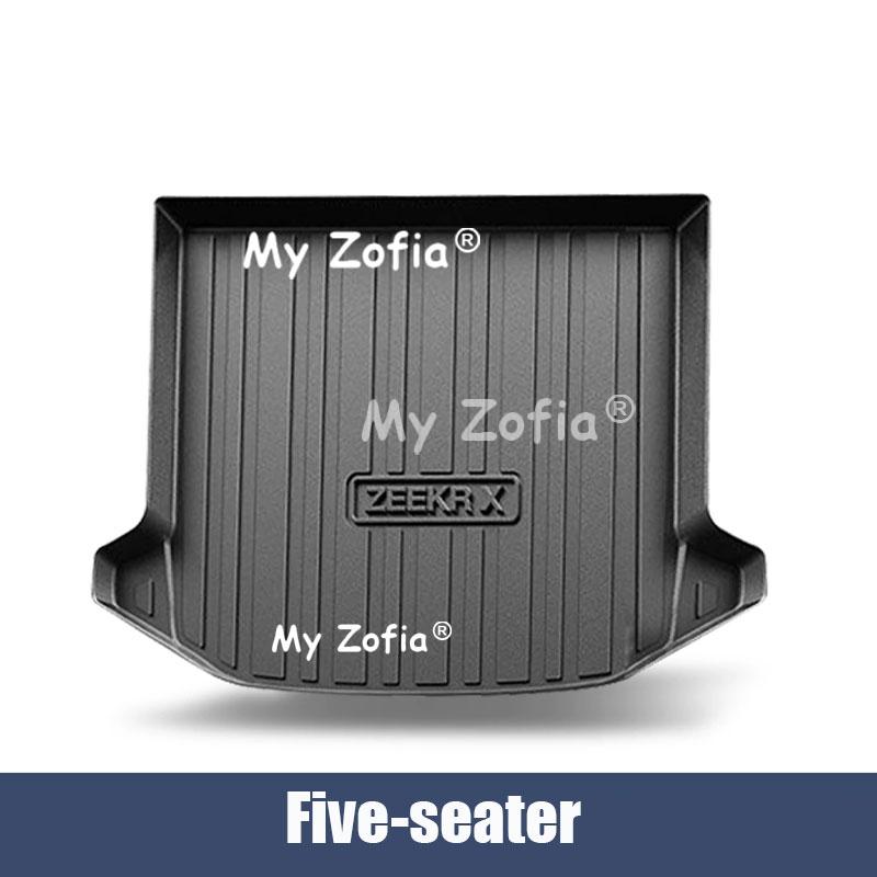 All Weather Full Coverage TPE Car Trunk Mat Odorless Flexible Rear Cargo Liner for Daily Use Accessories For Zeekr X 2026 2027