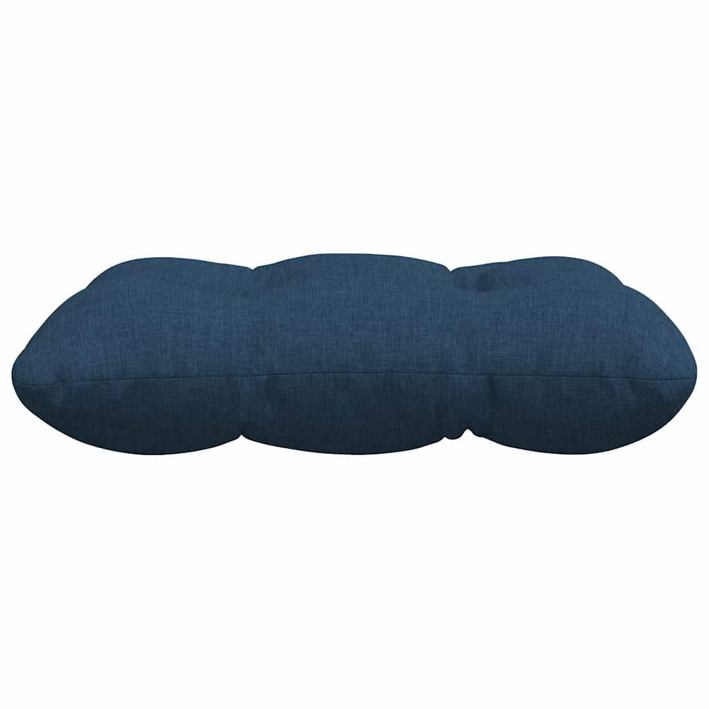 Seat Cushions 4 Pcs Blue 40 X 40 X 12 Cm Fabric