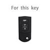 3 Buttons TPU Key Holder For Mazda 2 3 5 6 CX7 CX9 RX8 MX5 MPV Demio Car Key Cover Case Remote Shell Fob Bag Protector
