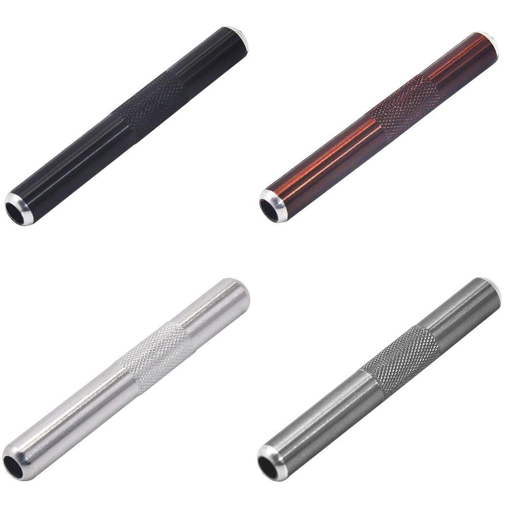 Portable Metal Pipe For Smoking Mini Size Silver Color Windproof Function