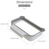 Foldable Kitchen Trash Can Trash Bin Hanging Trash Garbage Bag Waste Bin For Kitchen Storage Holders Trash Racks