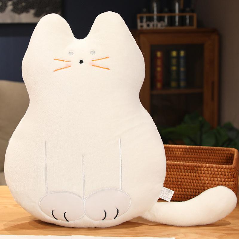 Cute Cat Throw Pillow Doll Girl Bed Sleeping Kitten Doll Soft Plush Doll Birthday Gift