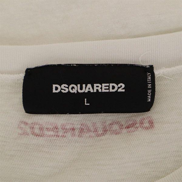 DSQUARED2 made in Italy Print Short sleeve T-shirt L white Men's Used