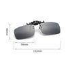 Polarized Vintage Clip On Women Men Drivers Rimless Flip Up Glasses Night Vision Yellow Lens Sunglasses Driving Glasses