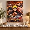 Akatsuki Naruto Custom Name Diamond Painting Personalized 5D Full Drill DIY Diamond Art Home Decor