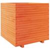 Plant Pot Wax Brown 70 X 70 X 72.5 Cm Solid Pine Wood