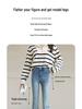 Women's High-Waisted Micro-Flare Jeans: Slimming Light-Colored Pants for Petite Figures - Spring & Autumn Style