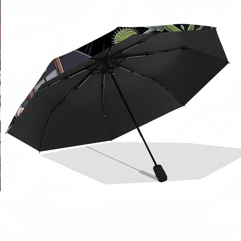 Custom Text Automatic 8 Bone Umbrella, Portable Sun Rain Protection UmbrellaThe Addams Family