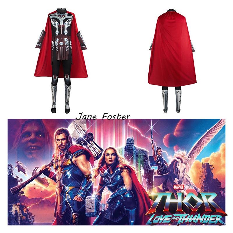 Falei Fantasia de Halloween Thor 4 Cosplay Macacão Para Crianças e Adultos Macacão Justo