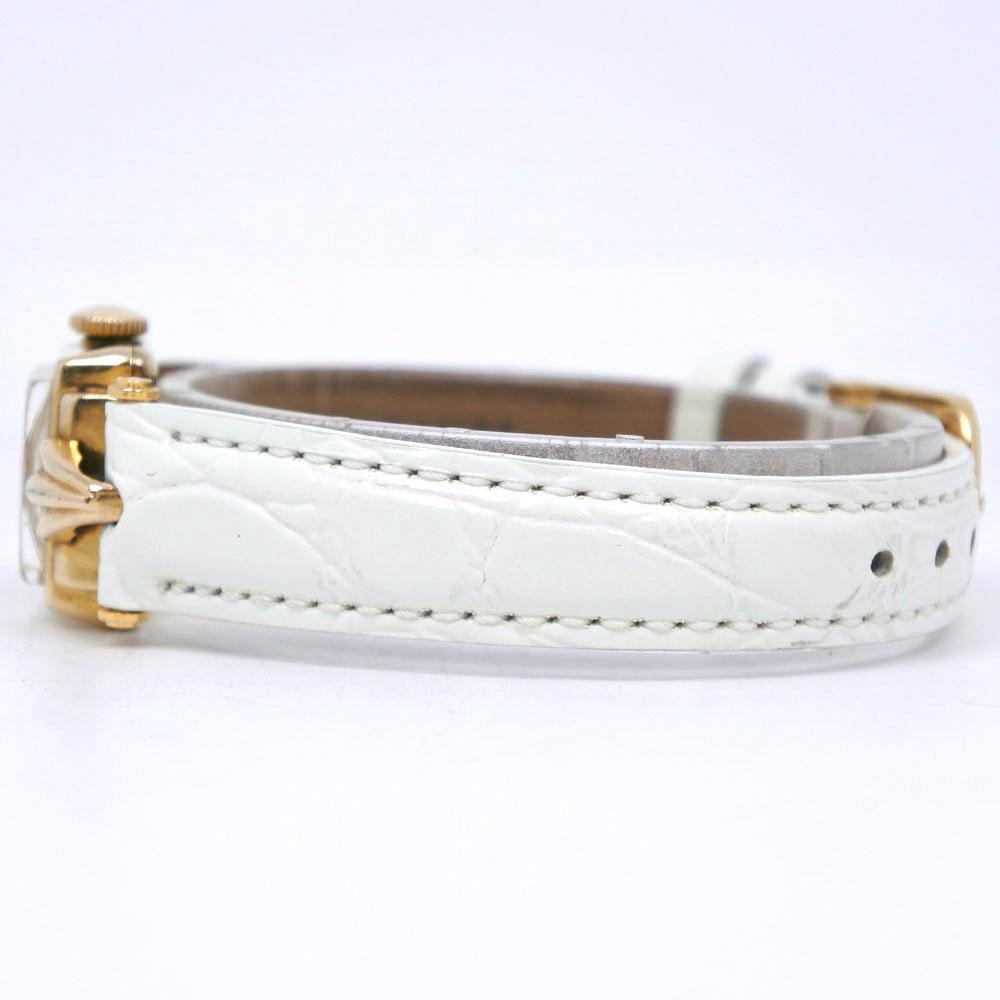 Zenith Uhren Gold/Weißgold Zifferblatt Edelstahl/Geprägtes Leder Handaufzug Damen Gebraucht