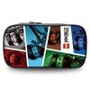 Ninjago Pencil Case For Students With Nylon Material And Storage Pocket
